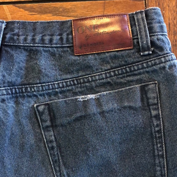 One teaspoon rolled cuff distressed denim shorts - Picture 6 of 9